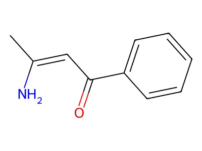 3-Amino-1-phenyl-2-buten-1-one structure