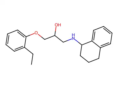 1-(2-Ethylphenoxy)-3-((1,2,3,4-tetrahydronaphthalen-1-yl)amino)propan-2-ol structure