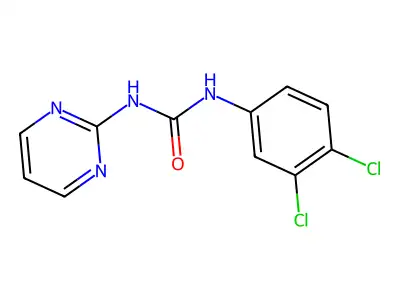 1-(3,4-Dichloro-phenyl)-3-pyrimidin-2-YL-urea structure