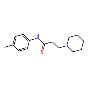 1-Piperidinepropanamide, N-(4-methylphenyl)- structure