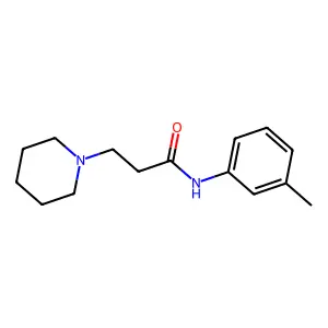 N-(3-methylphenyl)-3-piperidin-1-ylpropanamide structure