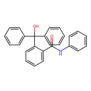 2-[hydroxy(diphenyl)methyl]-N-phenylbenzamide structure