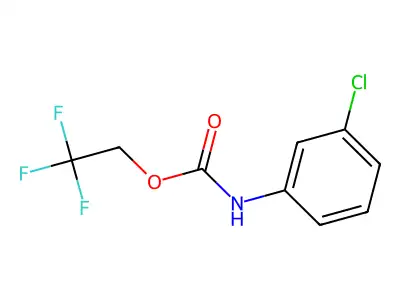 2,2,2-trifluoroethyl N-(3-chlorophenyl)carbamate structure