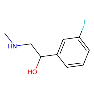 1-(3-Fluorophenyl)-2-(methylamino)ethanol structure