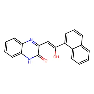 3-(2-hydroxy-2-naphthalen-1-ylethenyl)-1H-quinoxalin-2-one structure