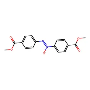 Benzoic acid, 4,4'-azoxybis-, dimethyl ester structure