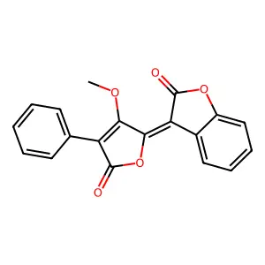 3-(3-Methoxy-5-oxo-4-phenylfuran-2(5H)-ylidene)-1-benzofuran-2(3H)-one structure