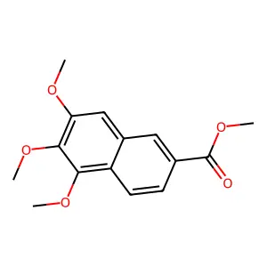 Methyl 5,6,7-trimethoxynaphthalene-2-carboxylate structure