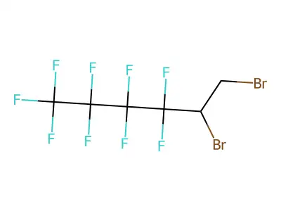 5,6-Dibromo-1,1,1,2,2,3,3,4,4-nonafluorohexane structure