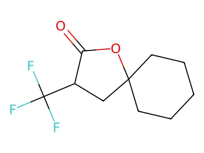 3-(Trifluoromethyl)-1-oxaspiro[4.5]decan-2-one structure