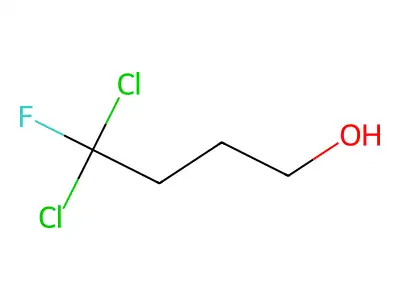 4,4-Dichloro-4-fluorobutan-1-ol structure