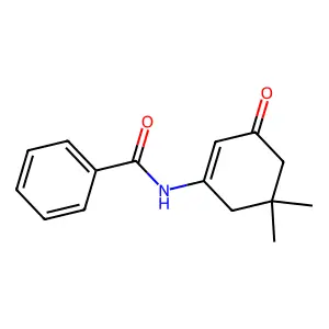 Benzamide, N-(5,5-dimethyl-3-oxo-1-cyclohexen-1-yl)- structure