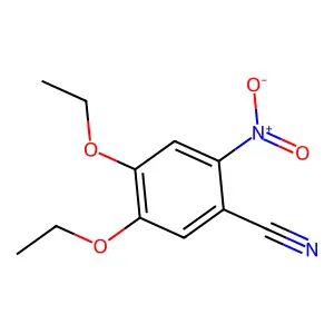 4,5-Diethoxy-2-nitrobenzonitrile structure