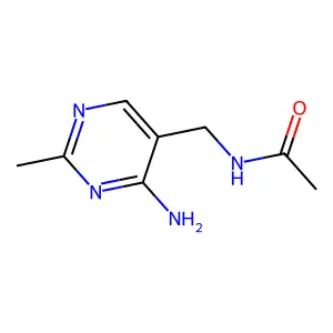 N-((4-Amino-2-methylpyrimidin-5-yl)methyl)acetamide structure