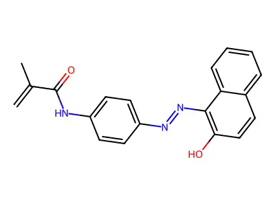 2-Propenamide, N-[4-[2-(2-hydroxy-1-naphthalenyl)diazenyl]phenyl]-2-methyl- structure