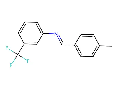 N-(4-Methylbenzylidene)-3-(trifluoromethyl)aniline structure