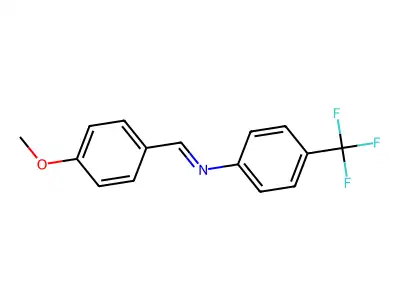 Benzenamine, N-[(4-methoxyphenyl)methylene]-4-(trifluoromethyl)- structure