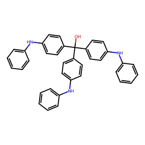 Tris(p-anilinophenyl)methanol structure