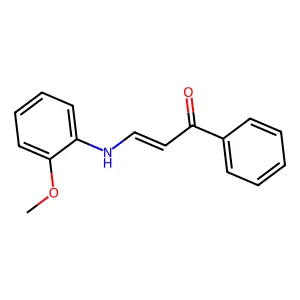 3-(2-Methoxyanilino)-1-phenylprop-2-en-1-one structure