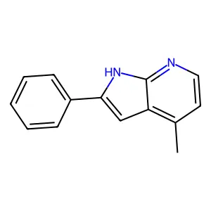 4-Methyl-2-phenyl-1H-pyrrolo[2,3-b]pyridine structure