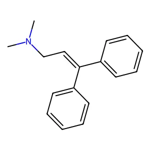 (3,3-二苯基丙-2-烯-1-基)二甲胺 structure