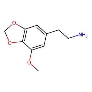 3-甲氧基-4,5-亚甲二氧基苯乙胺 structure