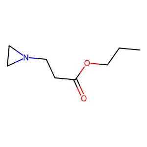 1-Aziridinepropionic acid, propyl ester structure