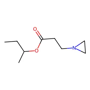 1-Aziridinepropionic acid, sec-butyl ester structure