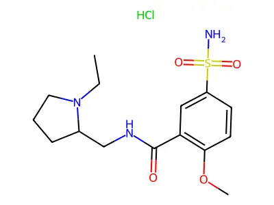 Sulpiride hydrochloride structure
