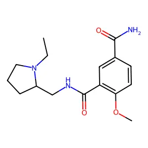 Isophthalamide, N-(1-ethyl-2-pyrrolidinylmethyl)-6-methoxy- structure