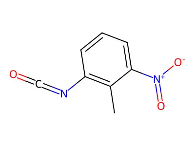 2-Methyl-3-nitrophenyl isocyanate structure