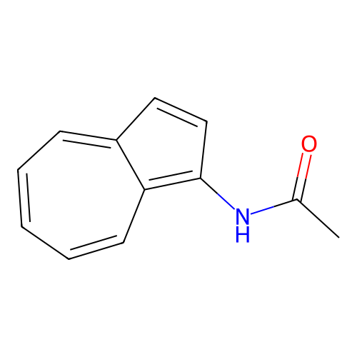 N-(1-azulenyl)acetamide structure