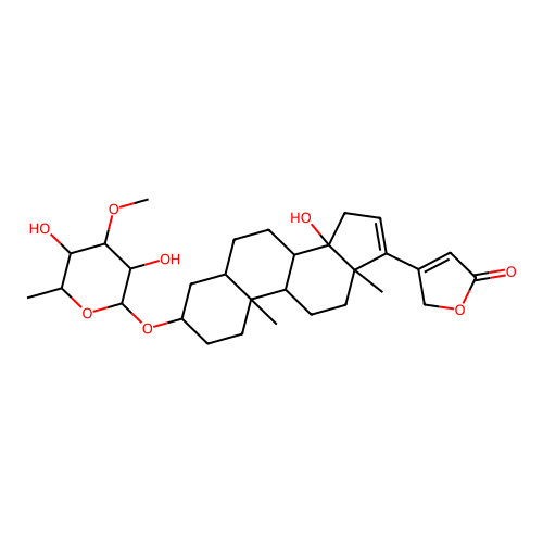 16-Desacetyl-16-anhydroacoschimperoside P structure