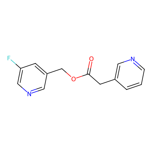 3-Pyridineacetic acid, (5-fluoro-3-pyridinyl)methyl ester structure