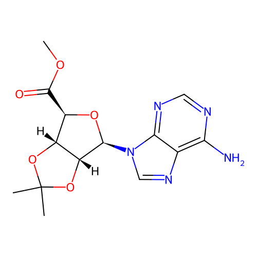 methyl 4-(6-aminopurin-9-yl)-2,2-dimethyl-3a,4,6,6a-tetrahyd structure