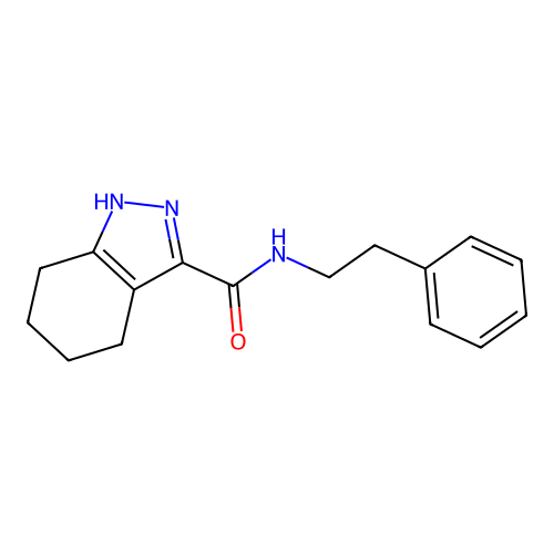 N-phenethyl-4,5,6,7-tetrahydro-1H-indazole-3-carboxamide structure