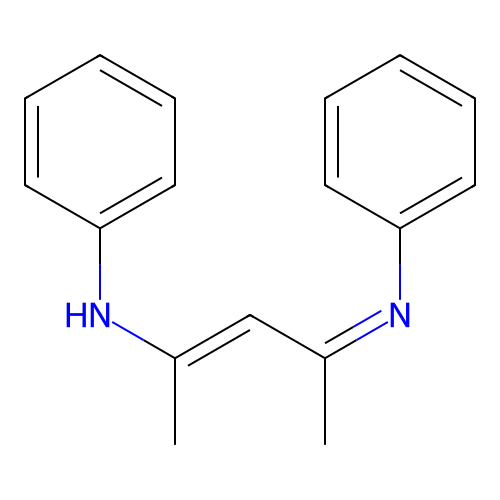 N-[(E)-4-phenyliminopent-2-en-2-yl]aniline structure