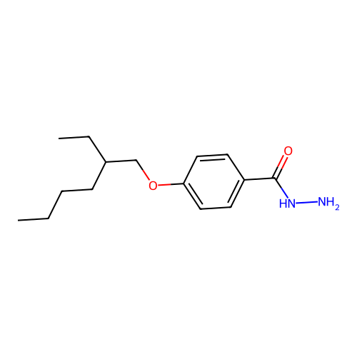 4-(2-Ethylhexoxy)benzohydrazide structure