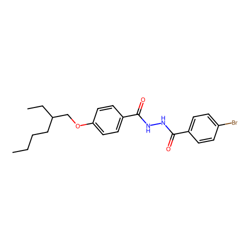 N'-(4-bromobenzoyl)-4-(2-ethylhexoxy)benzohydrazide structure