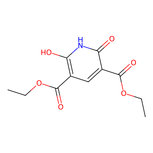 Diethyl 2,6-dihydroxypyridine-3,5-dicarboxylate structure