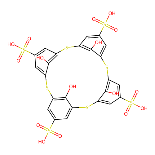 Sulfonato-thiacalix[4]arene structure