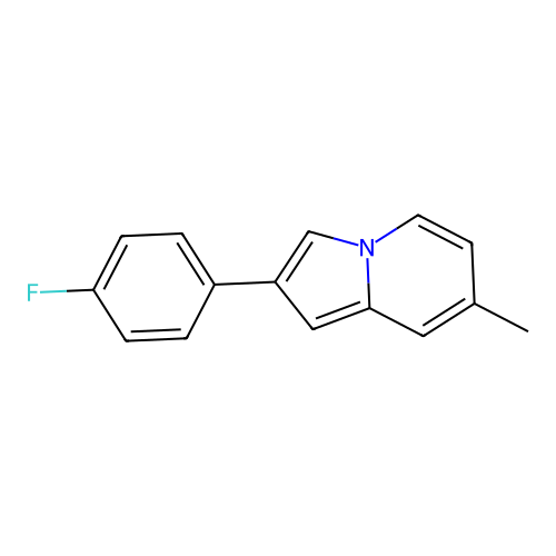 2-(4-Fluorophenyl)-7-methylindolizine structure