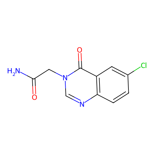 2-(6-chloro-4-oxoquinazolin-3(4H)-yl)acetamide structure