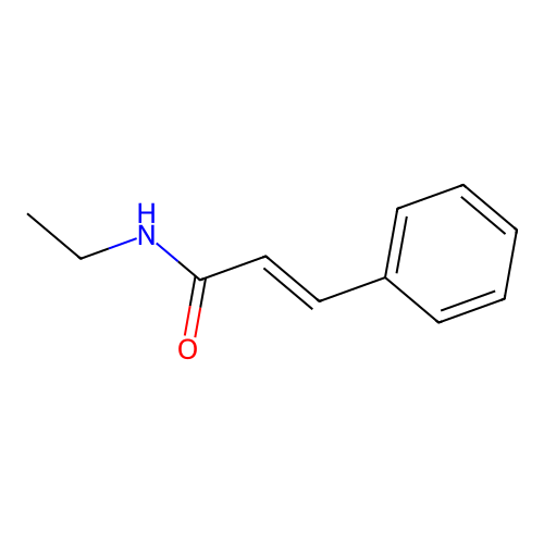 N-ethyl-3-phenylprop-2-enamide structure