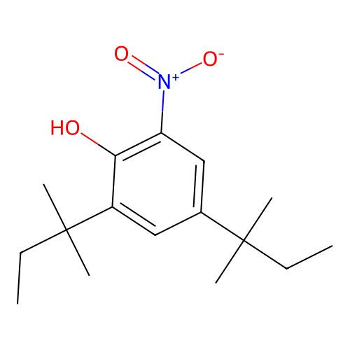 2-Nitro-4,6-ditert-pentylphenol structure
