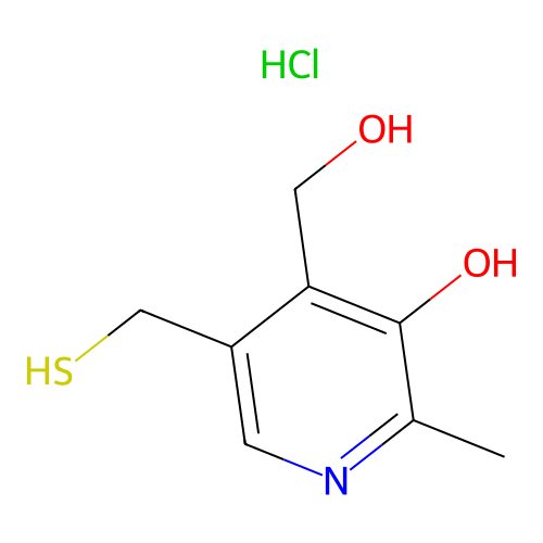 5-Mercaptopyridoxine hydrochloride structure