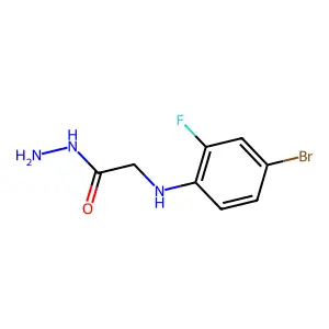2-(4-溴-2-氟苯氨基)乙酰肼 structure