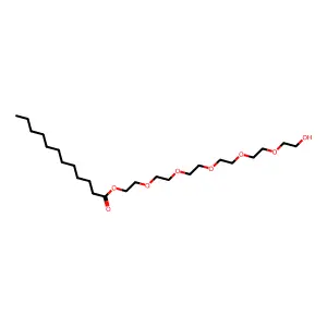 17-Hydroxy-3,6,9,12,15-pentaoxaheptadec-1-yl dodecanoate structure