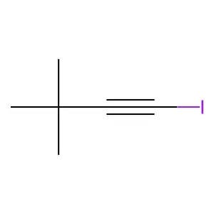 1-Iodo-3,3-dimethyl-1-butyne structure