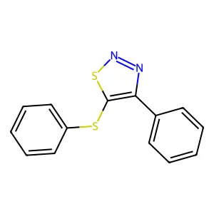 Phenyl 4-phenyl-1,2,3-thiadiazol-5-yl sulfide structure